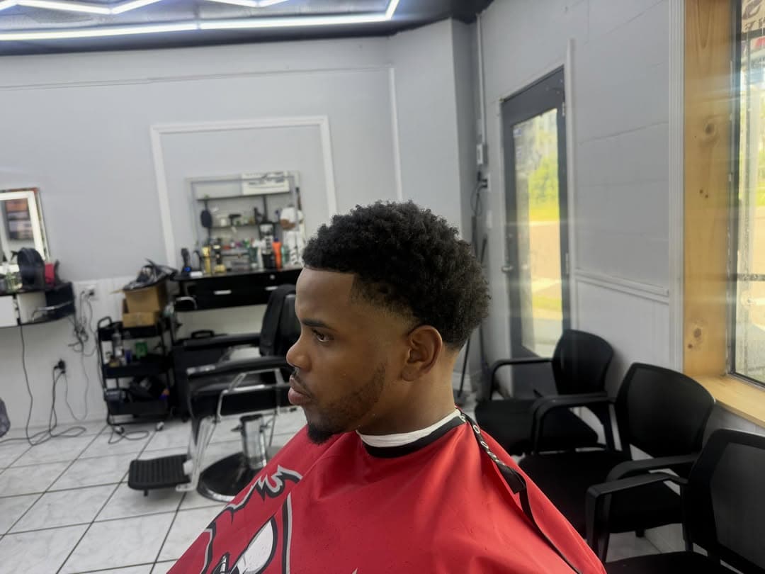 Inside the Level Up Fades studio in Tampa, FL